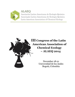 November 18-21 Universidad De Los Andes Bogotá, Colombia