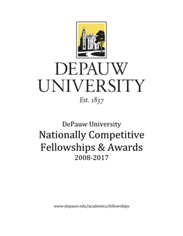 Nationally Competitive Fellowships & Awards