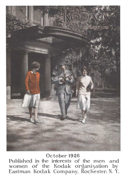 The Kodak Magazine; Vol. 7, No. 5; Oct. 1926