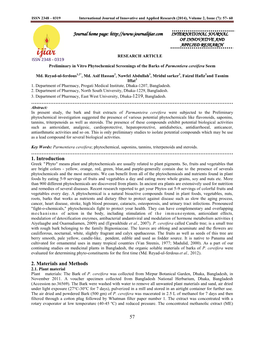 ISSN 2348 – 0319 International Journal of Innovative and Applied Research (2014), Volume 2, Issue (7): 57- 60