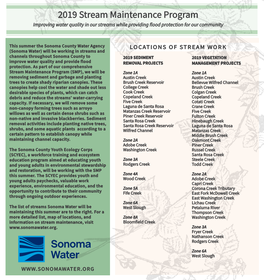 2019 Stream Maintenance Program Improving Water Quality in Our Streams While Providing Flood Protection for Our Community