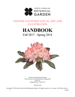 HANDBOOK Fall 2017 - Spring 2018