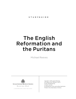 The English Reformation and the Puritans