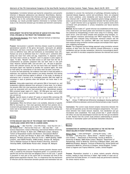 Incrimination of Anopheles Balabacensis As the Vector For