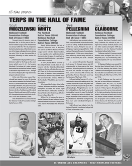 Terps in the Hall of Fame