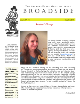 May/June 2016 Broadside