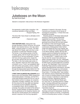 Jukeboxes on the Moon by Rafil Kroll-Zaidi