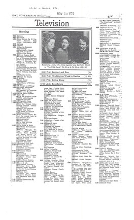 Television (25)Doors of Mystery., 9:00 (2)Hawaii (4)The Rockford Files� - (7)TV Movie: "Hustling"' Morning (1975)