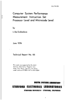 Computer System Performance Measurement: Instruction Set Processor Level and Microcode Level