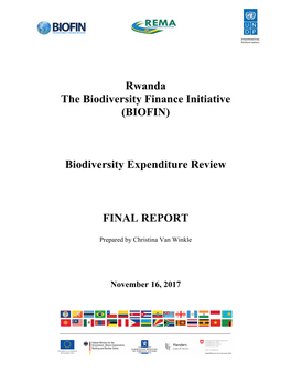Rwanda's Biodiversity Expenditure Review Report