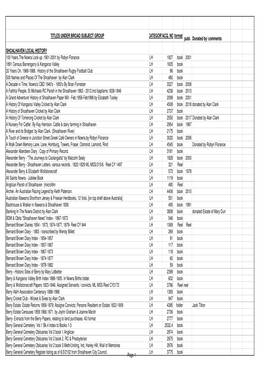 SFHS Holdings by Category MASTER 2017