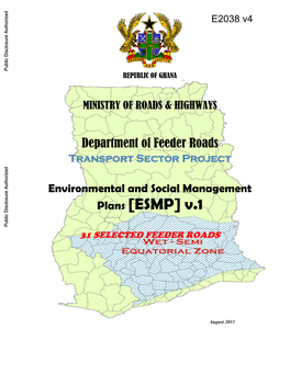 Transport Sector Project Environmental and Social