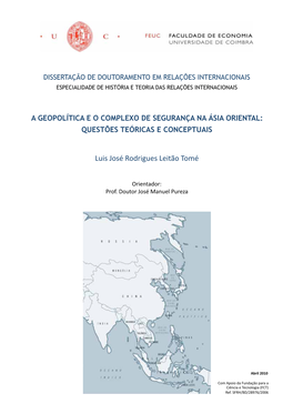 Geopolítica E Complexo Segurança Ásia Oriental