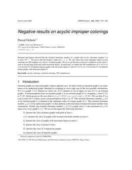 Negative Results on Acyclic Improper Colorings