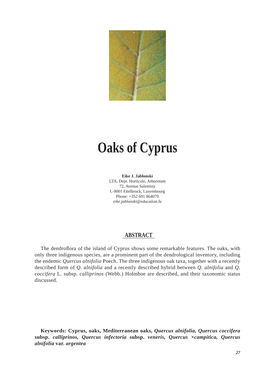 Oaks of Cyprus