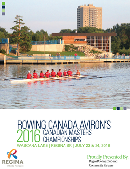 2016 Canadian Masters Championships Information Brochure