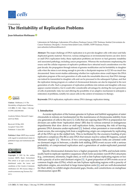 The Heritability of Replication Problems