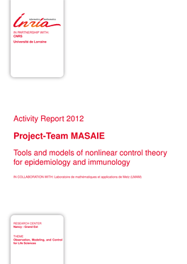 Project-Team MASAIE