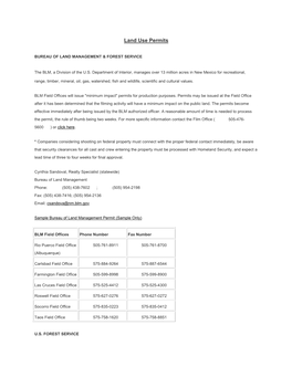 Land Use Permits