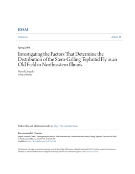 Investigating the Factors That Determine the Distribution of The