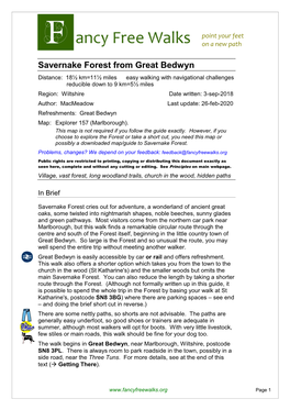 Savernake Forest from Great Bedwyn