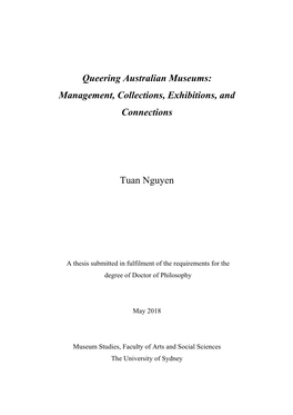 Queering Australian Museums: Management, Collections, Exhibitions, and Connections