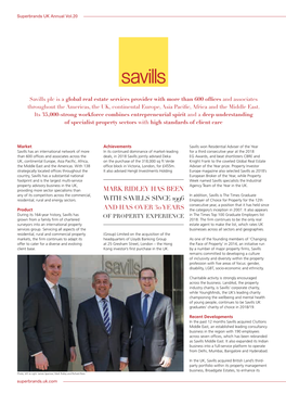 Savills Plc Is a Global Real Estate Services Provider Ith More Than 00