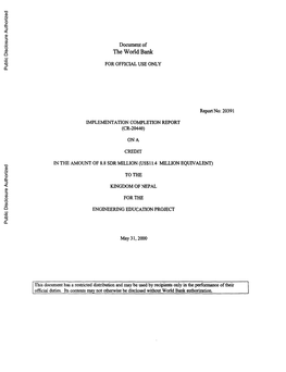 World Bank Document