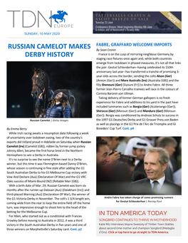 Russian Camelot Makes Derby History