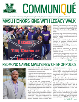 Mvsu Honors King with Legacy Walk