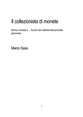 Il Collezionista Di Monete