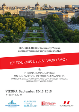 15Th TOURMIS USERS' WORKSHOP