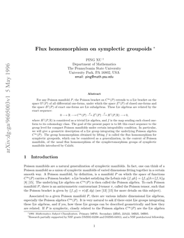 Flux Homomorphism on Symplectic Groupoids