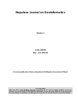 Nepalese Journal on Geoinformatics