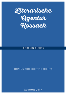 Foreign Rights Catalogue Autumn 2017