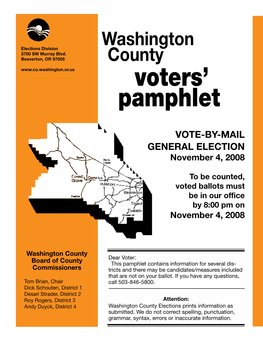 Voters' Pamphlet