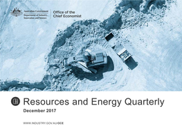 Resources and Energy Quarterly