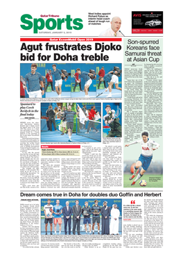 Agut Frustrates Djoko Bid for Doha Treble