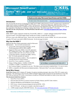 Microsemi® Smartfusion®: Cortex -M3 Lab