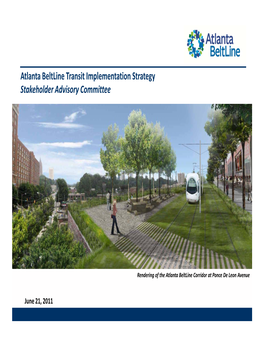 Atlanta Beltline Transit Implementation Strategy Stakeholder Advisory Committee