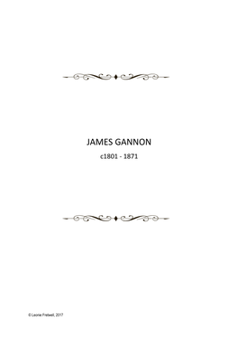 JAMES GANNON C1801 - 1871