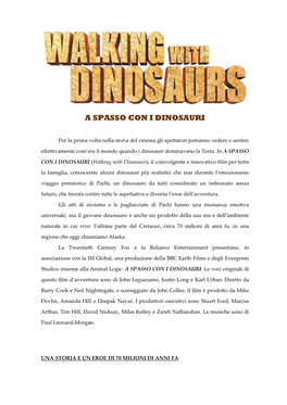 A Spasso Con I Dinosauri