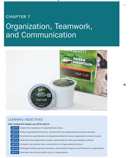 Organization, Teamwork, and Communication