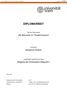 Diplomarbeit