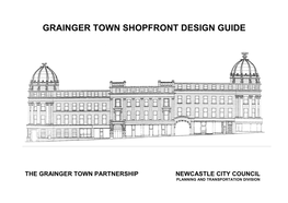 Grainger Town Shopfront Design Guide