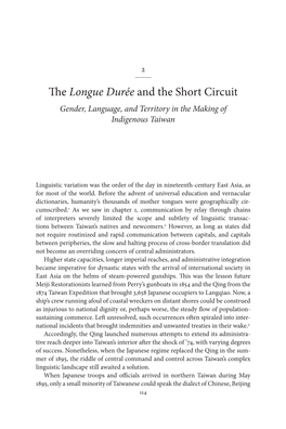 The Longue Durée and the Short Circuit 115