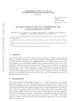 RR Lyrae Stars in the GCVS Observed by the Qatar Exoplanet