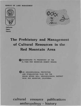 Background to Prehistory of the Yuha Desert Region