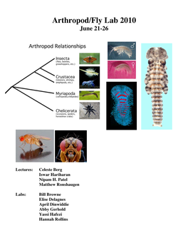21JUN10 Arthropod Manual FINAL