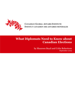 What Diplomats Need to Know About Canadian Elections